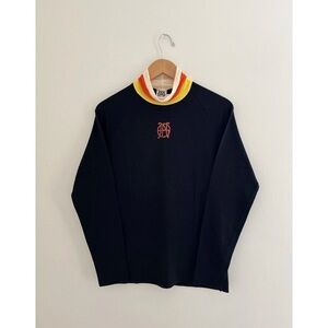 Jean Paul Gaultier Black Shirt with Vibrant Collar